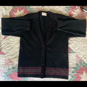 Large Pendleton cardigan